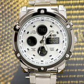 Skmei 1389SI Silver-Black-Silver. Изображение №3 Skmei 1389SI Silver-Black-Silver. Изображение №3