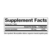 Chromium Picolinate 500mcg - 90 tabs. Изображение №2