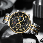 Curren 8427 Silver-Gold-Black. Зображення №4