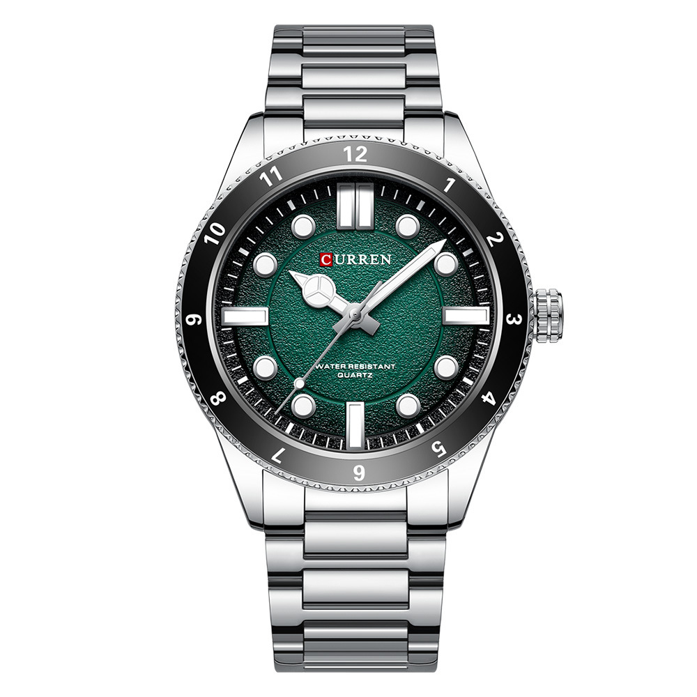 Curren 8450 Silver-Green Curren 8450 Silver-Green