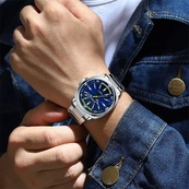 Curren 8455 Silver-Blue. Зображення №4