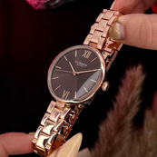 Curren 9017 Rose Gold-Red. Изображение №3