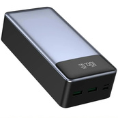 Повербанк KP KPG-307 22.5W 30000 mAh з вбудованими кабелями Type-C та Lightning швидка зарядка. Зображення №3 Повербанк KP KPG-307 22.5W 30000 mAh з вбудованими кабелями Type-C та Lightning швидка зарядка. Зображення №3