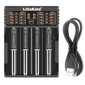 Зарядное устройство LiitoKala Lii-402 Type-C для аккумуляторов 18650, 26650, AA, AAA универсальный зарядник. Изображение №4