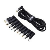 Кабель питания для ноутбука с переходниками 10в1 65W USB Type-C Адаптер для ноутбука от повербанка. Изображение №6