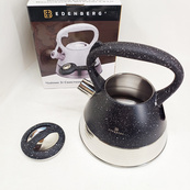 Чайник Edenberg EB-8827 нержавіюча сталь зі свистком 3л Black. Зображення №4 Чайник Edenberg EB-8827 нержавіюча сталь зі свистком 3л Black. Зображення №4
