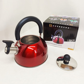Чайник Edenberg EB-1346 из нержавеющей стали со свистком 2.5л Red. Изображение №2 Чайник Edenberg EB-1346 из нержавеющей стали со свистком 2.5л Red. Изображение №2