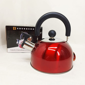 Чайник Edenberg EB-1346 из нержавеющей стали со свистком 2.5л Red. Изображение №3 Чайник Edenberg EB-1346 из нержавеющей стали со свистком 2.5л Red. Изображение №3