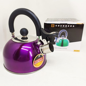 Чайник Edenberg EB-1346 из нержавеющей стали со свистком 2.5л Purple. Изображение №5 Чайник Edenberg EB-1346 из нержавеющей стали со свистком 2.5л Purple. Изображение №5