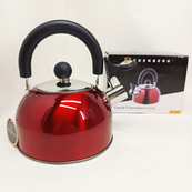Чайник Edenberg EB-1346 из нержавеющей стали со свистком 2.5л Red. Изображение №5 Чайник Edenberg EB-1346 из нержавеющей стали со свистком 2.5л Red. Изображение №5