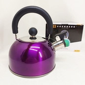 Чайник Edenberg EB-1346 из нержавеющей стали со свистком 2.5л Purple. Изображение №6 Чайник Edenberg EB-1346 из нержавеющей стали со свистком 2.5л Purple. Изображение №6
