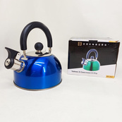 Чайник Edenberg EB-1346 із нержавіючої сталі зі свистком 2.5л Blue. Зображення №7 Чайник Edenberg EB-1346 із нержавіючої сталі зі свистком 2.5л Blue. Зображення №7