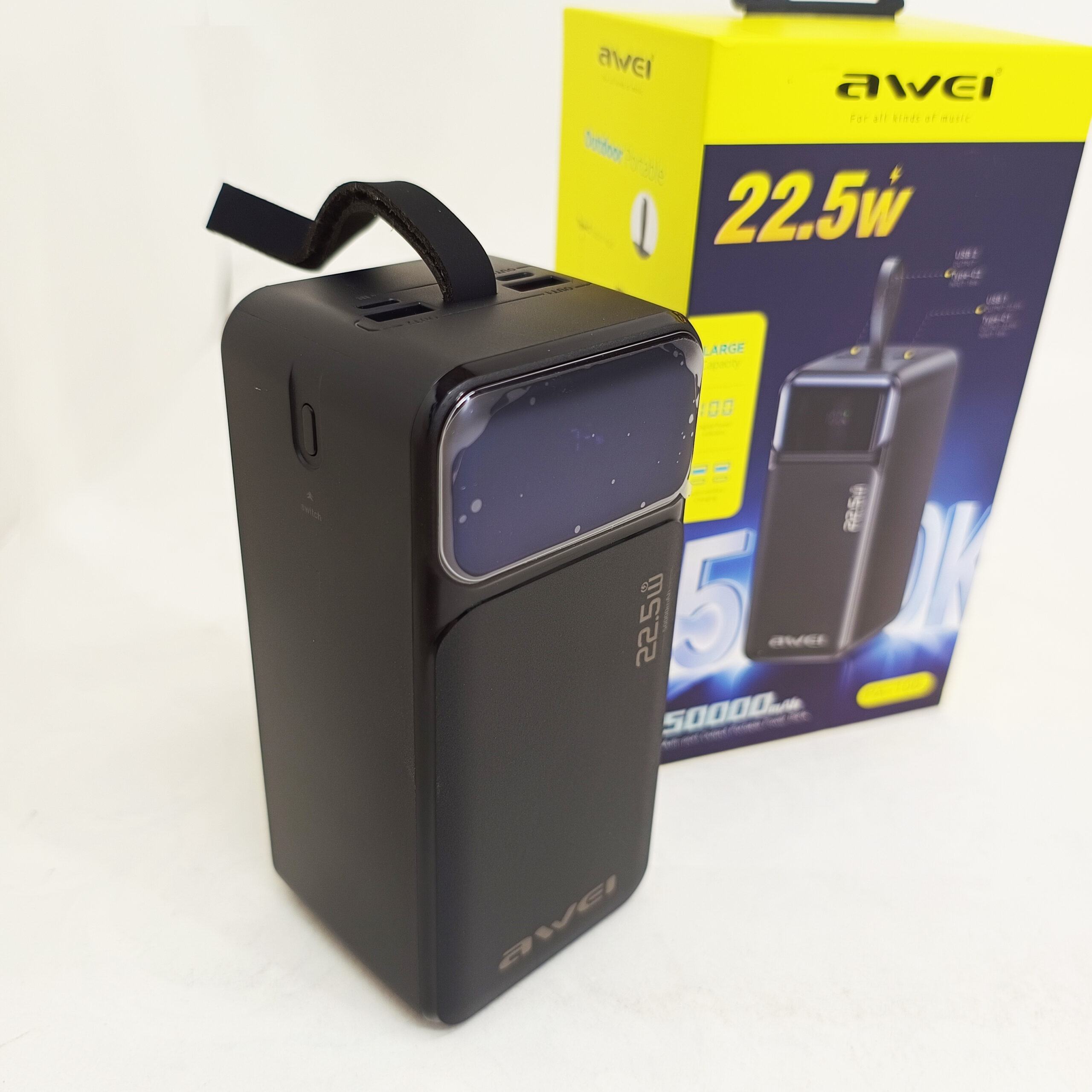 Портативный павербанк Awei PA-13 50000mAh с функцией быстрой зарядки 22.5W Портативный павербанк Awei PA-13 50000mAh с функцией быстрой зарядки 22.5W