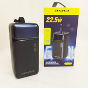Портативный павербанк Awei PA-13 50000mAh с функцией быстрой зарядки 22.5W. Изображение №4 Портативный павербанк Awei PA-13 50000mAh с функцией быстрой зарядки 22.5W. Изображение №4