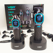 Комплект для стрижки VGR 2 в 1 V-886 S2 BLACK, акумуляторна машинка та триммер. Зображення №2