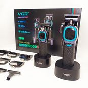 Комплект для стрижки VGR 2 в 1 V-886 S2 BLACK, акумуляторна машинка та триммер. Зображення №4