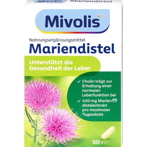 Mivolis Капсулы расторопши Mariendistel 30 капсул Mivolis Капсулы расторопши Mariendistel 30 капсул