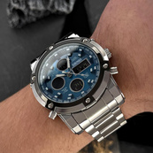 Skmei 1389BU Silver-Black-Blue. Зображення №5 Skmei 1389BU Silver-Black-Blue. Зображення №5