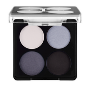 Палітра тіней для повік Flormar Color Eyeshadow 4 кольори, 02 Black Dust Сірі. Зображення №2