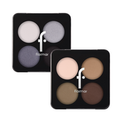 Палітра тіней для повік Flormar Color Eyeshadow 4 кольори, 02 Black Dust Сірі. Зображення №4