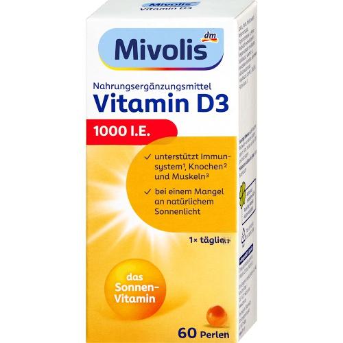 Mivolis Vitamin D3 60 капсул Mivolis Vitamin D3 60 капсул