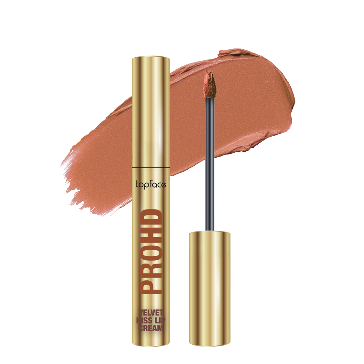 Рідка матова помада для губ topface PROHD Velvet Kiss (PT212), 3 г, 001 Cloudy Nude, рожево-коричневий Рідка матова помада для губ topface PROHD Velvet Kiss (PT212), 3 г, 001 Cloudy Nude, рожево-коричневий