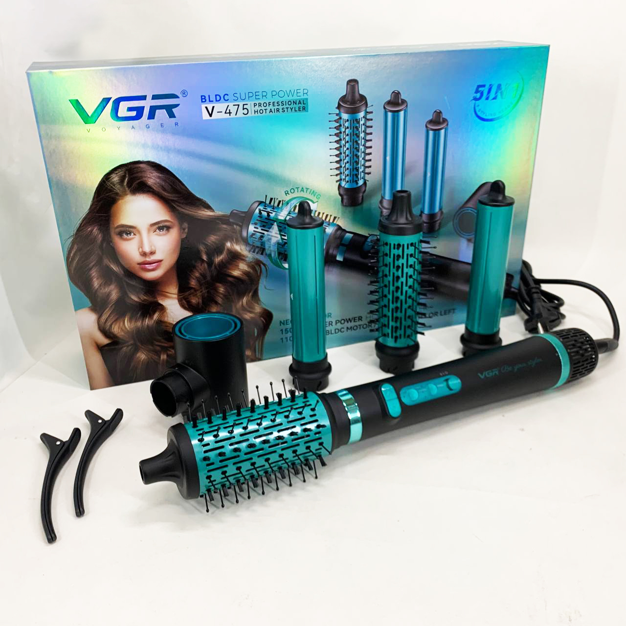 Фен-стайлер VGR 5 в 1 V-475. Колір: чорний Фен-стайлер VGR 5 в 1 V-475. Колір: чорний