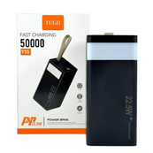 Портативна батарея Павербанк WUW-TUGII Y55 50000 mAh 22.5W 3A зі швидкою зарядкою та ліхтарем Power Bank. Зображення №3
