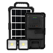 Портативна сонячна зарядна станція CCLAMP CL-083-38, 2400 mAh з LED-лампами / Автономне джерело живлення. Зображення №5 Портативна сонячна зарядна станція CCLAMP CL-083-38, 2400 mAh з LED-лампами / Автономне джерело живлення. Зображення №5