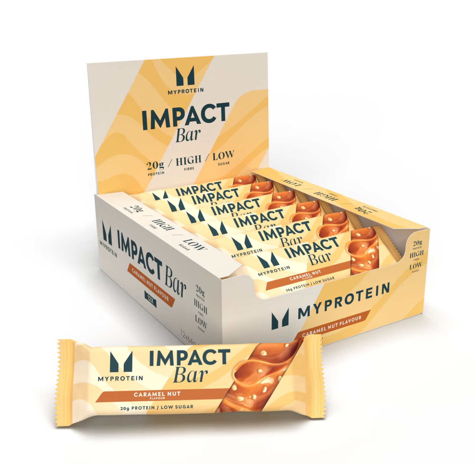 Impact Bar - 12x64g Caramel Nut Impact Bar - 12x64g Caramel Nut