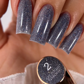 Гель-лак для ногтей с блестками Steffani Color Gel Polish Starlight 9 мл, 02 Сиреневый с шиммером. Изображение №2