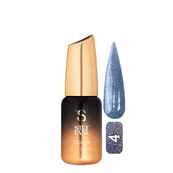 Гель-лак для ногтей с блестками Steffani Color Gel Polish Starlight 9 мл, 04 Синий с шиммером. Изображение №3