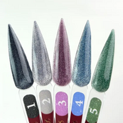 Гель-лак для ногтей с блестками Steffani Color Gel Polish Starlight 9 мл, 04 Синий с шиммером. Изображение №7