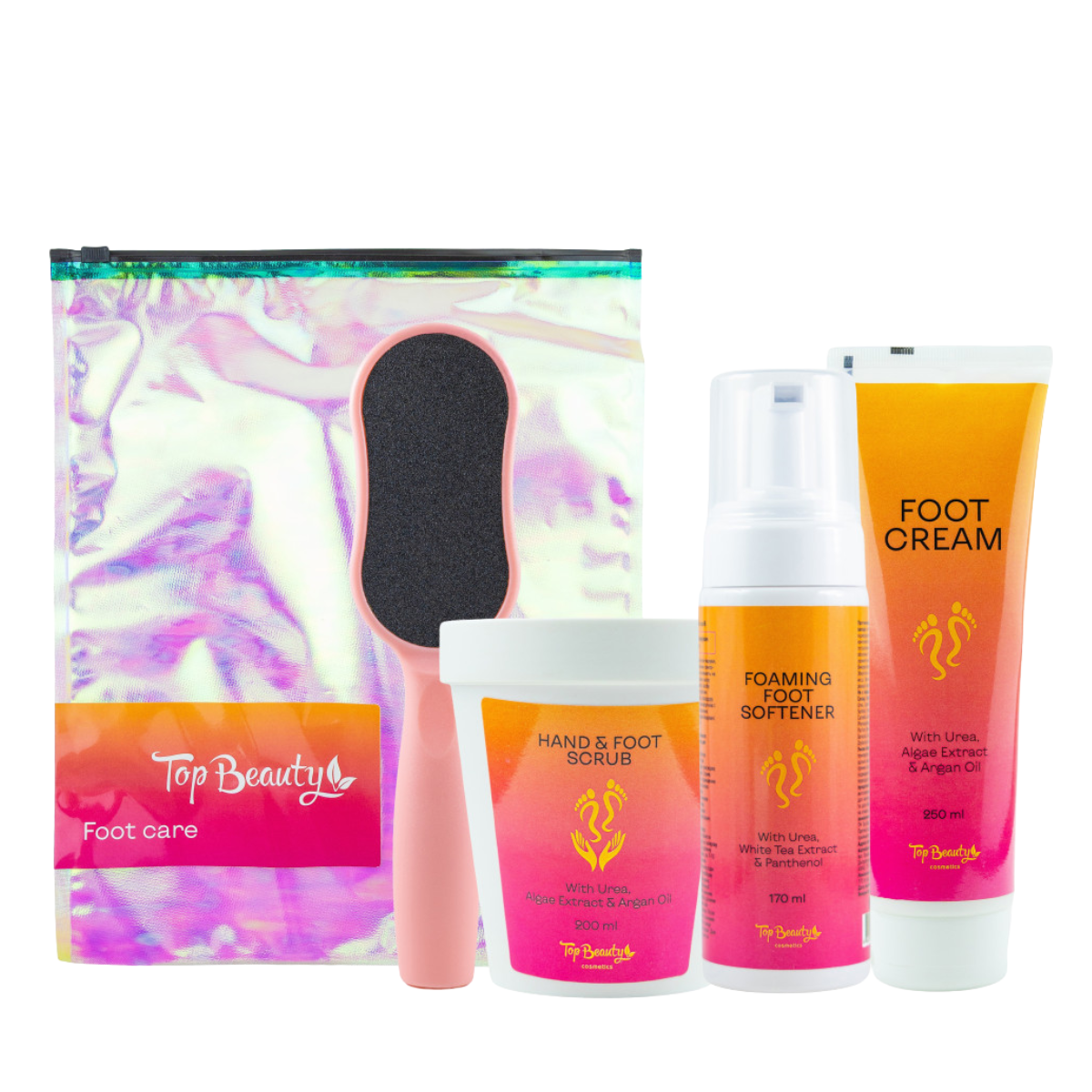 Подарунковий набір для догляду за стопами Top Beauty Foot Care 4 в 1 Подарунковий набір для догляду за стопами Top Beauty Foot Care 4 в 1