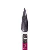 Гель-лак для ногтей с блестками Steffani Color Gel Polish Starlight 9 мл, 01 Темно-серый с шиммером. Изображение №4