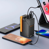 Павербанк WUW 30000mAh 65W TUGII Y365 зі швидкою зарядкою, портативний зовнішній акумулятор. Зображення №5 Павербанк WUW 30000mAh 65W TUGII Y365 зі швидкою зарядкою, портативний зовнішній акумулятор. Зображення №5
