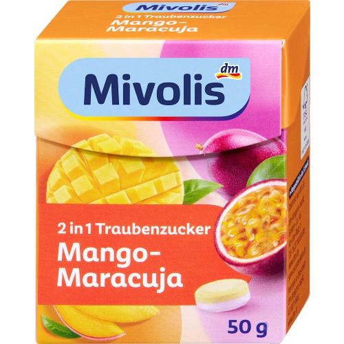 Mivolis Декстроза 2in1 Mango-Maracuja 50g Mivolis Декстроза 2in1 Mango-Maracuja 50g