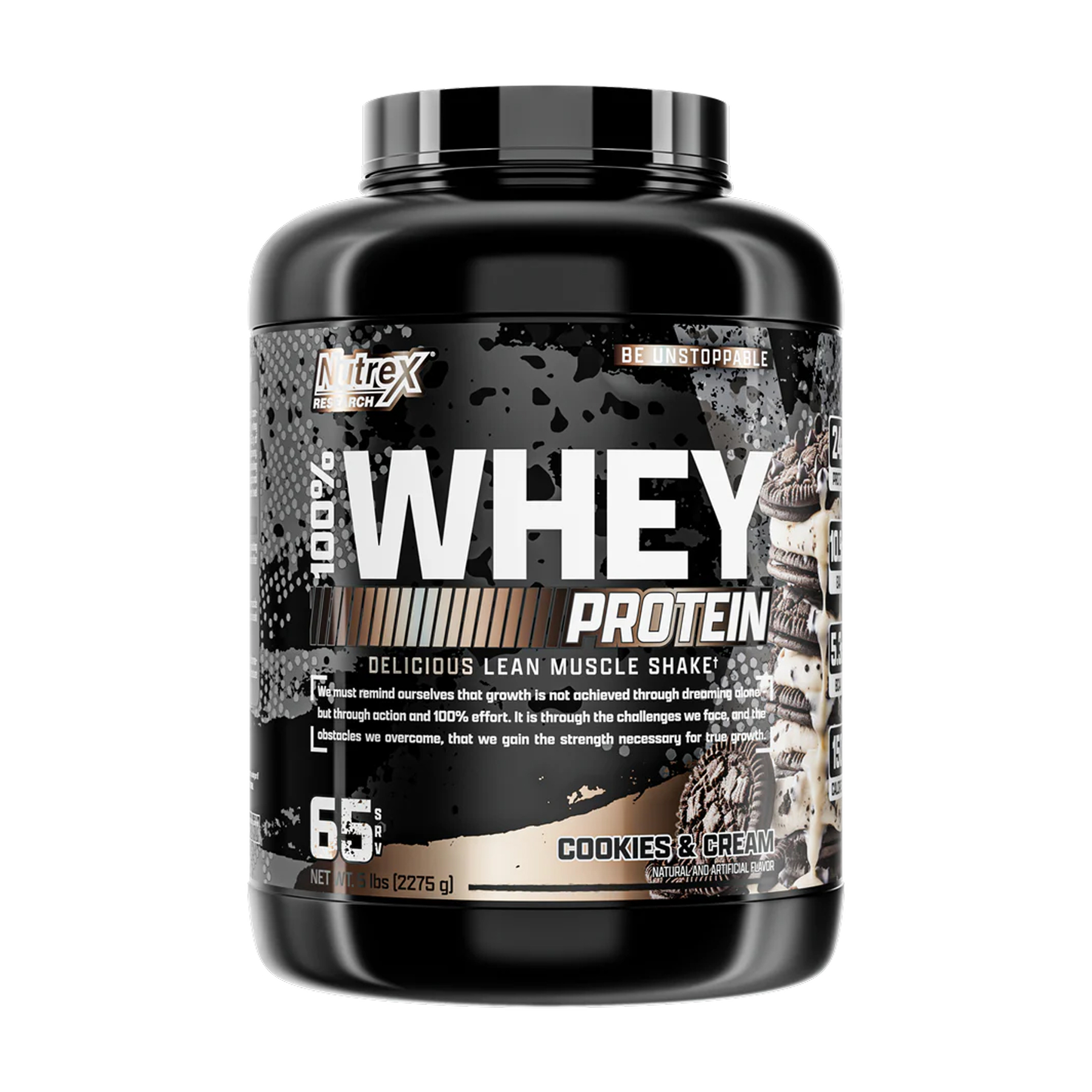 100% Whey - 2275g Cookies Cream 100% Whey - 2275g Cookies Cream