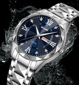 Skmei 9369SIBU Silver-Blue. Изображение №2