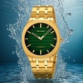 Skmei 9372GDGN Gold-Green. Изображение №2
