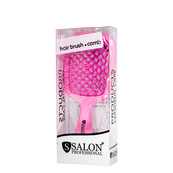 Щетка для волос Salon Professional продувная 20 см SP0099 SL, Розовая. Изображение №2 Щетка для волос Salon Professional продувная 20 см SP0099 SL, Розовая. Изображение №2
