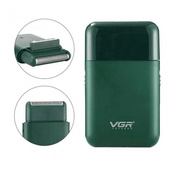 Аккумуляторная мужская мини электробритва VGR V-390 для бритья бороды и усов шейвер Green. Изображение №9 Аккумуляторная мужская мини электробритва VGR V-390 для бритья бороды и усов шейвер Green. Изображение №9