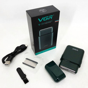 Аккумуляторная мужская мини электробритва VGR V-390 для бритья бороды и усов шейвер Green. Изображение №12 Аккумуляторная мужская мини электробритва VGR V-390 для бритья бороды и усов шейвер Green. Изображение №12
