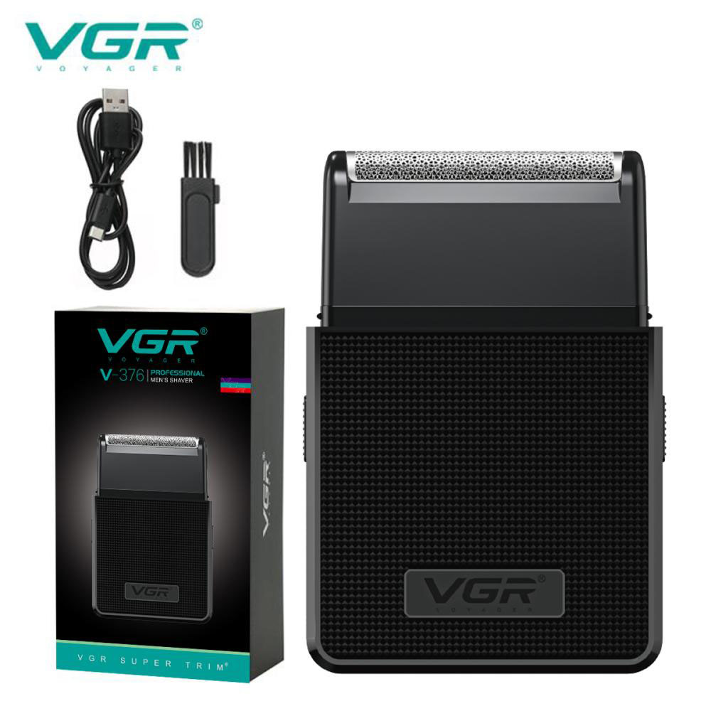 Електробритва VGR V-376 BLACK шейвер, Бюджетна машинка для стрижки бороди, Бездротова електробритва Електробритва VGR V-376 BLACK шейвер, Бюджетна машинка для стрижки бороди, Бездротова електробритва