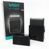 Електробритва VGR V-376 BLACK шейвер, Бюджетна машинка для стрижки бороди, Бездротова електробритва. Зображення №17 Електробритва VGR V-376 BLACK шейвер, Бюджетна машинка для стрижки бороди, Бездротова електробритва. Зображення №17