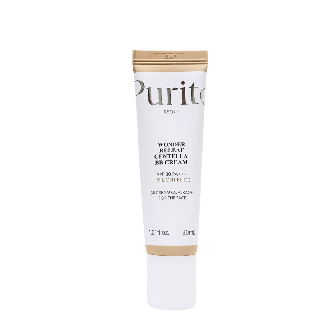 BB крем Purito Wonder Releaf Centella BB Cream SPF30 с экстрактом центеллы 30 мл, 21 Light Beige BB крем Purito Wonder Releaf Centella BB Cream SPF30 с экстрактом центеллы 30 мл, 21 Light Beige