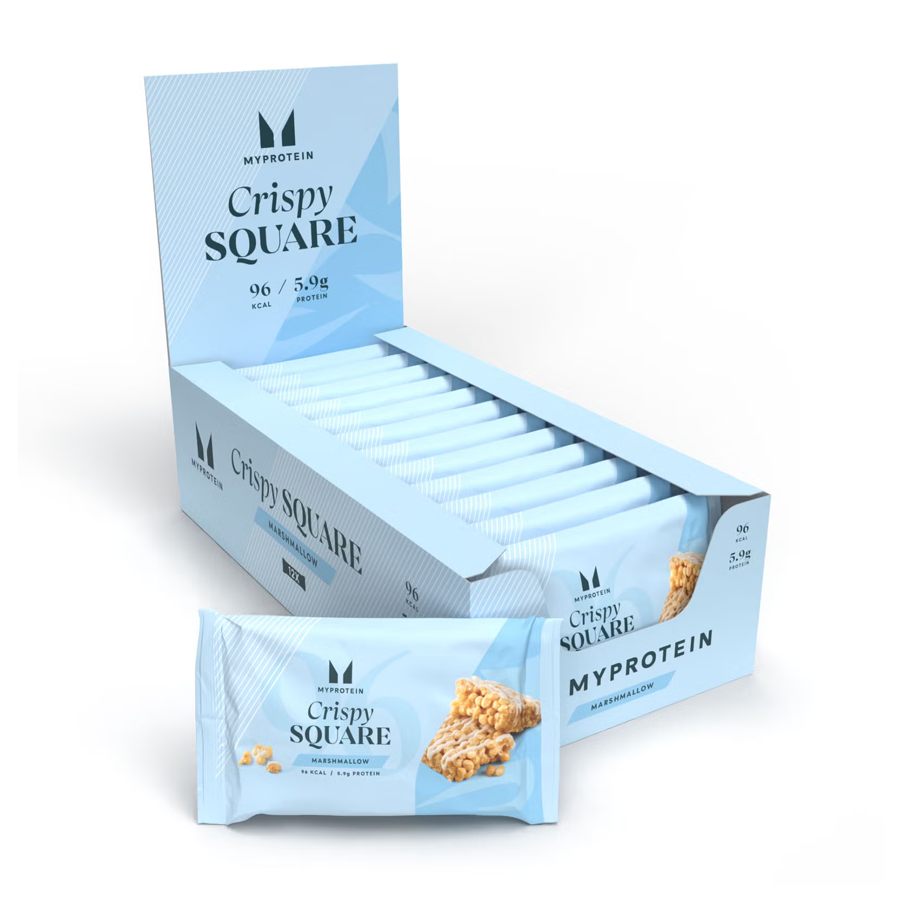 Crispy Square - 12x30g Marshmallow (До 10.26) Crispy Square - 12x30g Marshmallow (До 10.26)