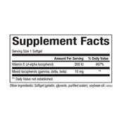 Mixed Vitamin E 134 mg (200 IU) - 90 softgels. Зображення №2