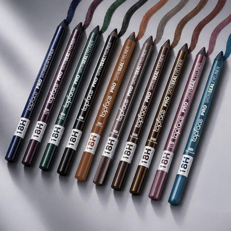 Карандаш для глаз topface PRO Satin Seal водостійкий PT623, 002 Dark Roast Темно-коричневый Карандаш для глаз topface PRO Satin Seal водостійкий PT623, 002 Dark Roast Темно-коричневый