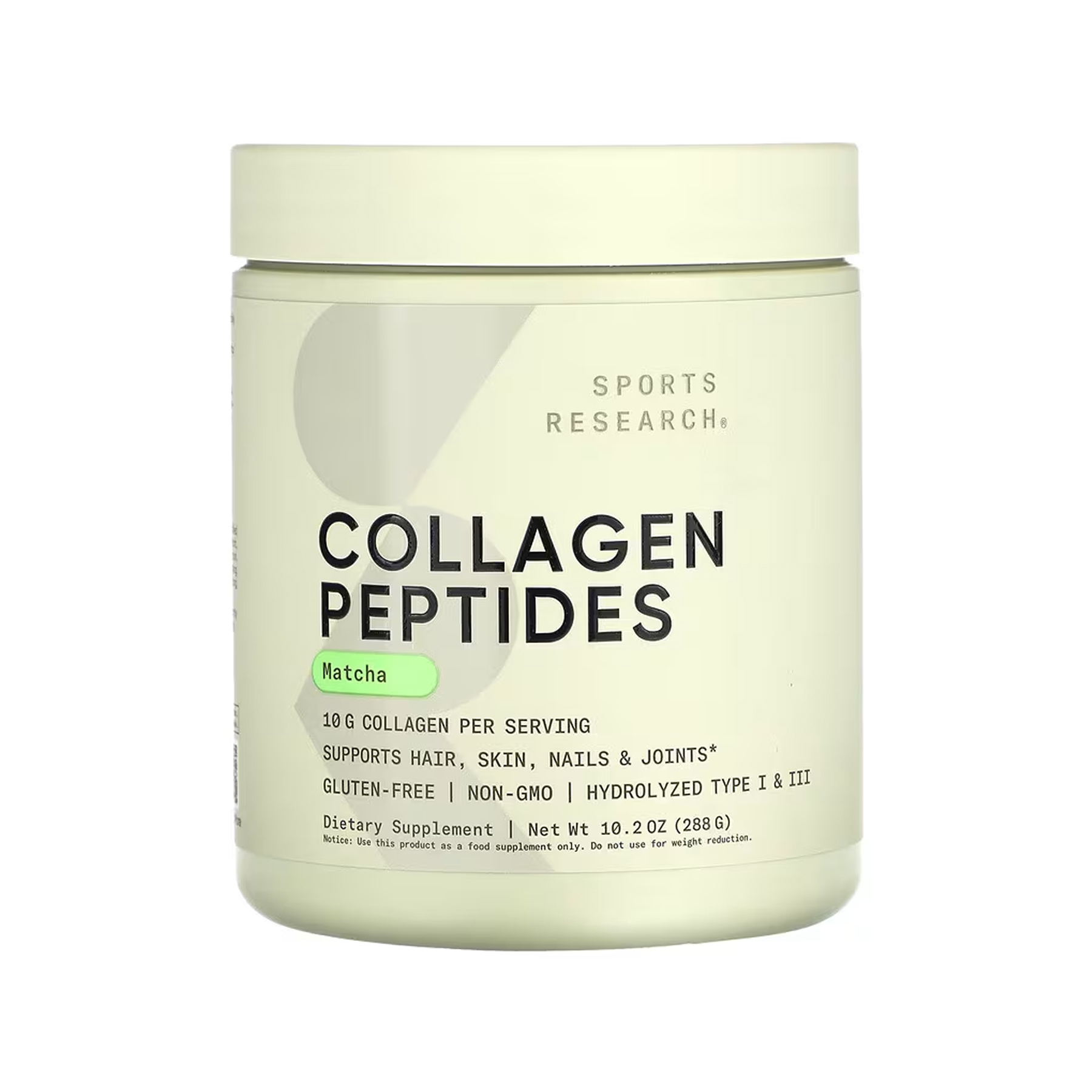 Collagen Peptides Organic Matcha - 288g Green Tea Collagen Peptides Organic Matcha - 288g Green Tea
